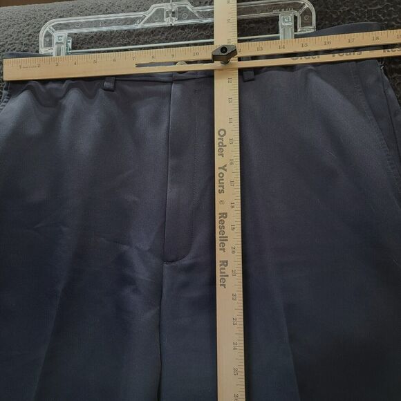 Haggar Mens Shorts Blue Size 38 Polyester Button Zip Close Pockets - Picture 3 of 12